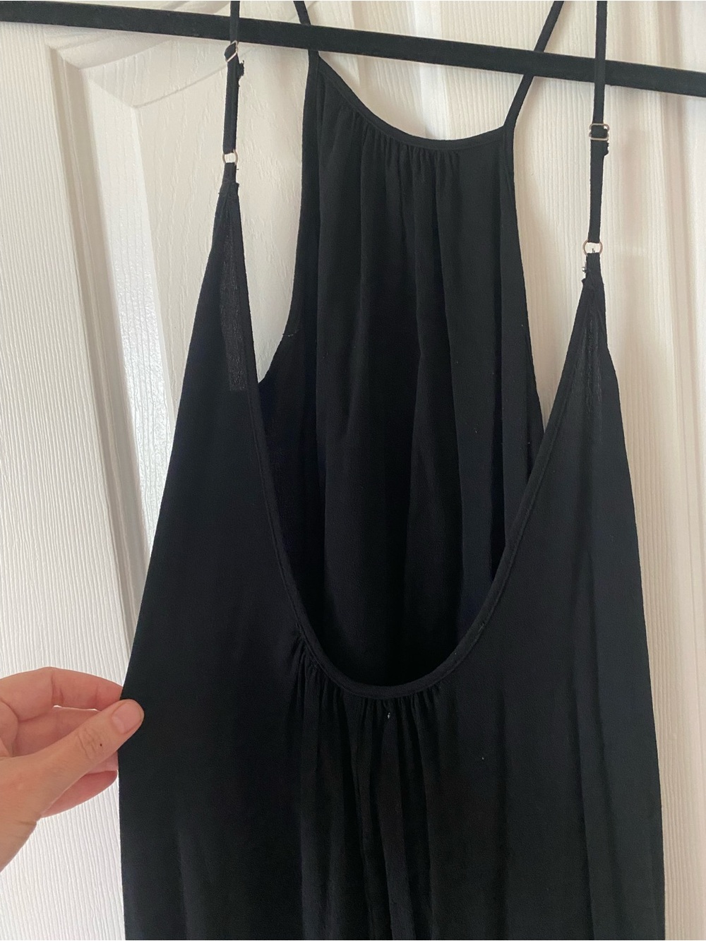 XIX PALMS Black Halter Maxi Dress - Minimal Slip Style Size XSmall - Picture 6 of 8